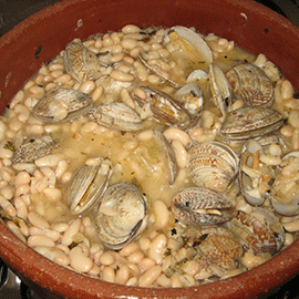 Mongetes amb cloïsses